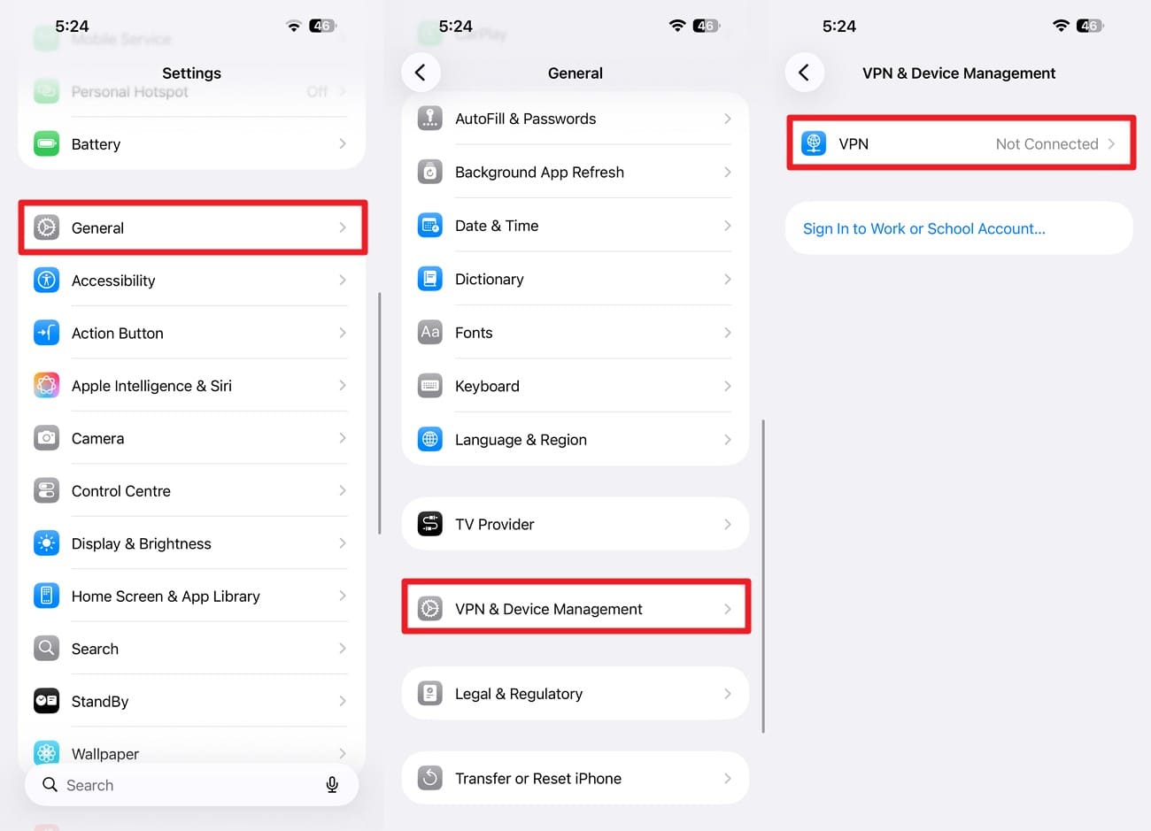 disable ios vpn