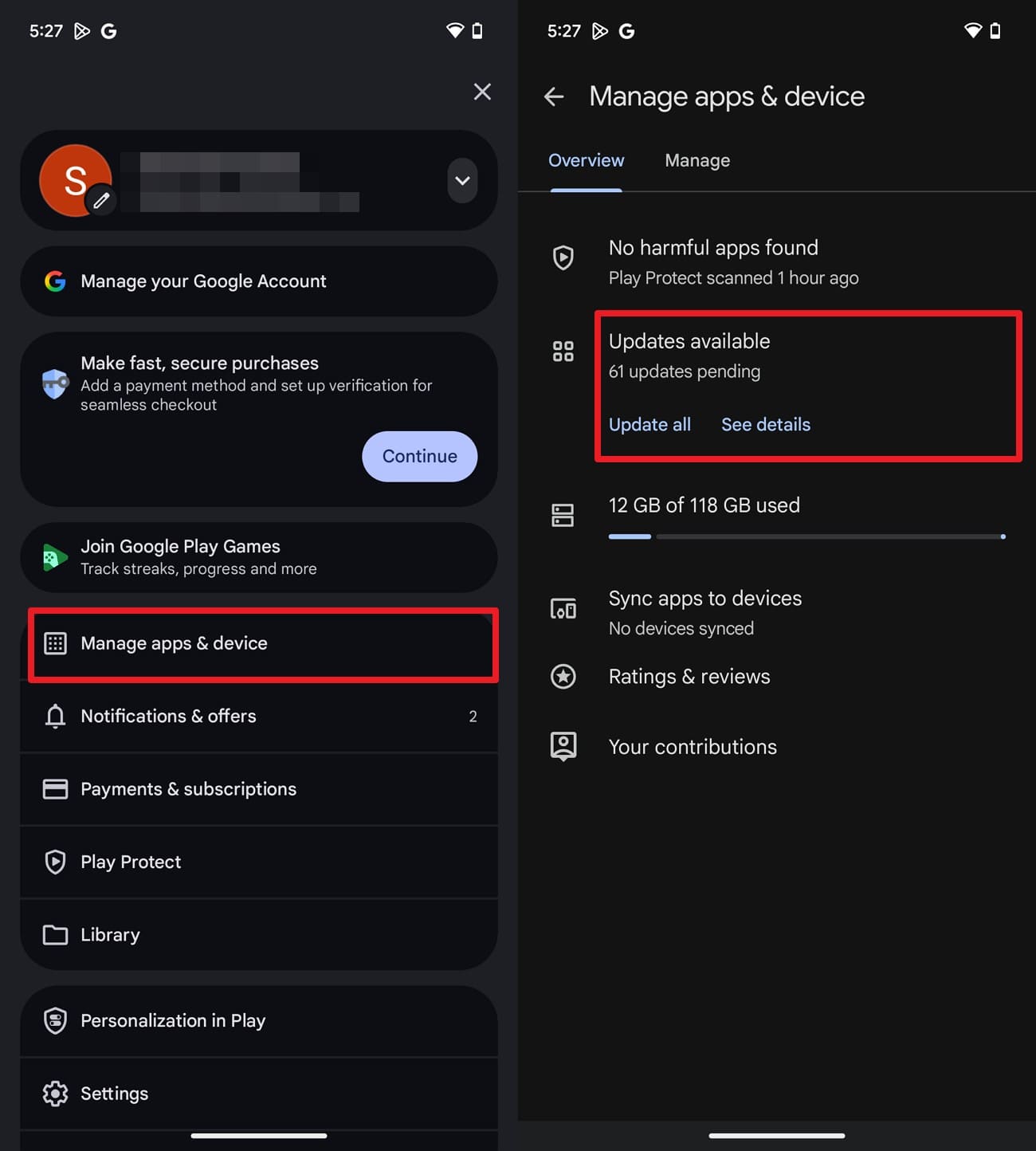 update the tinder android app