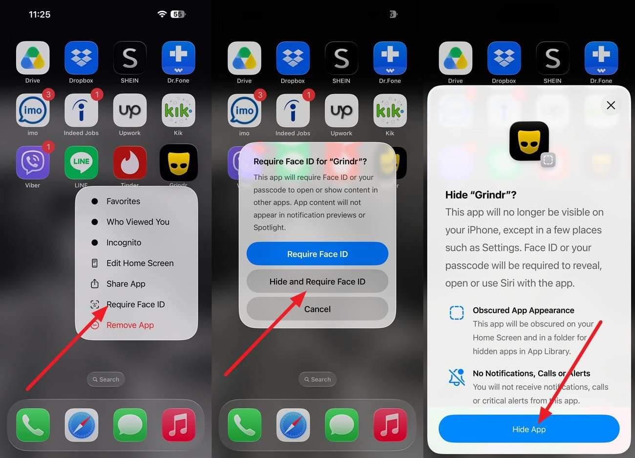 hide the gindr app ios