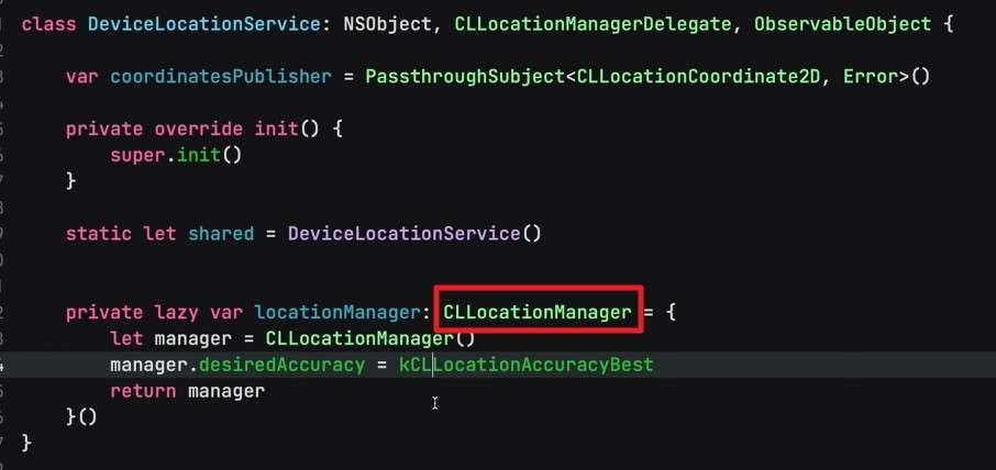 check location manager