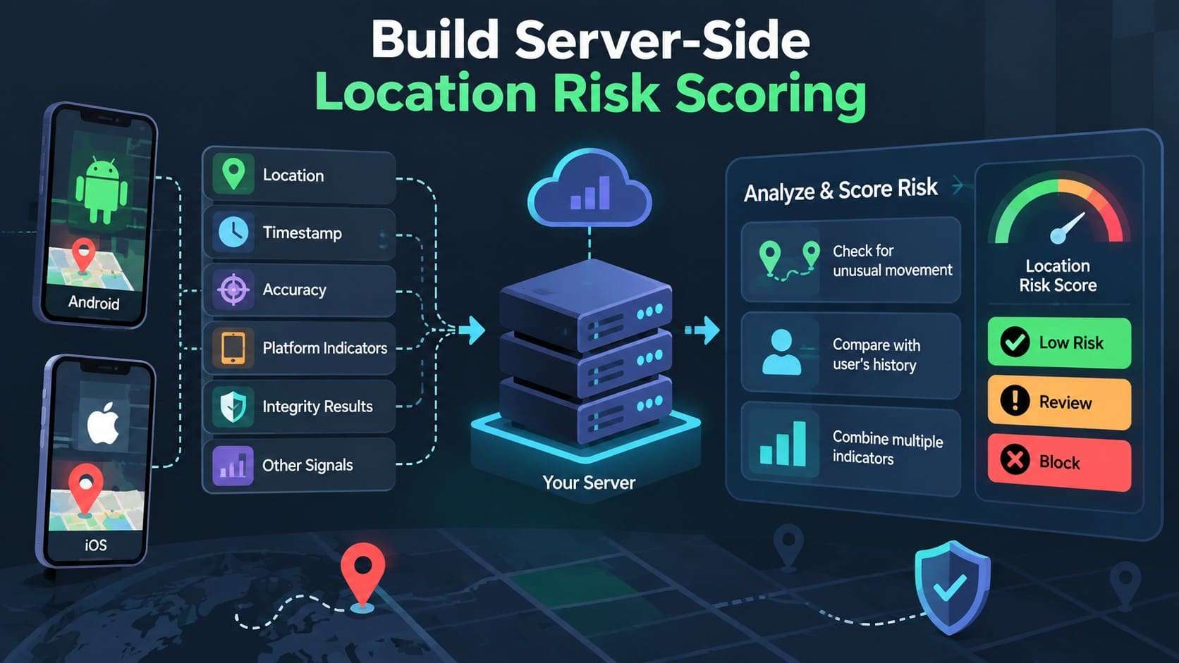 build server side location scoring