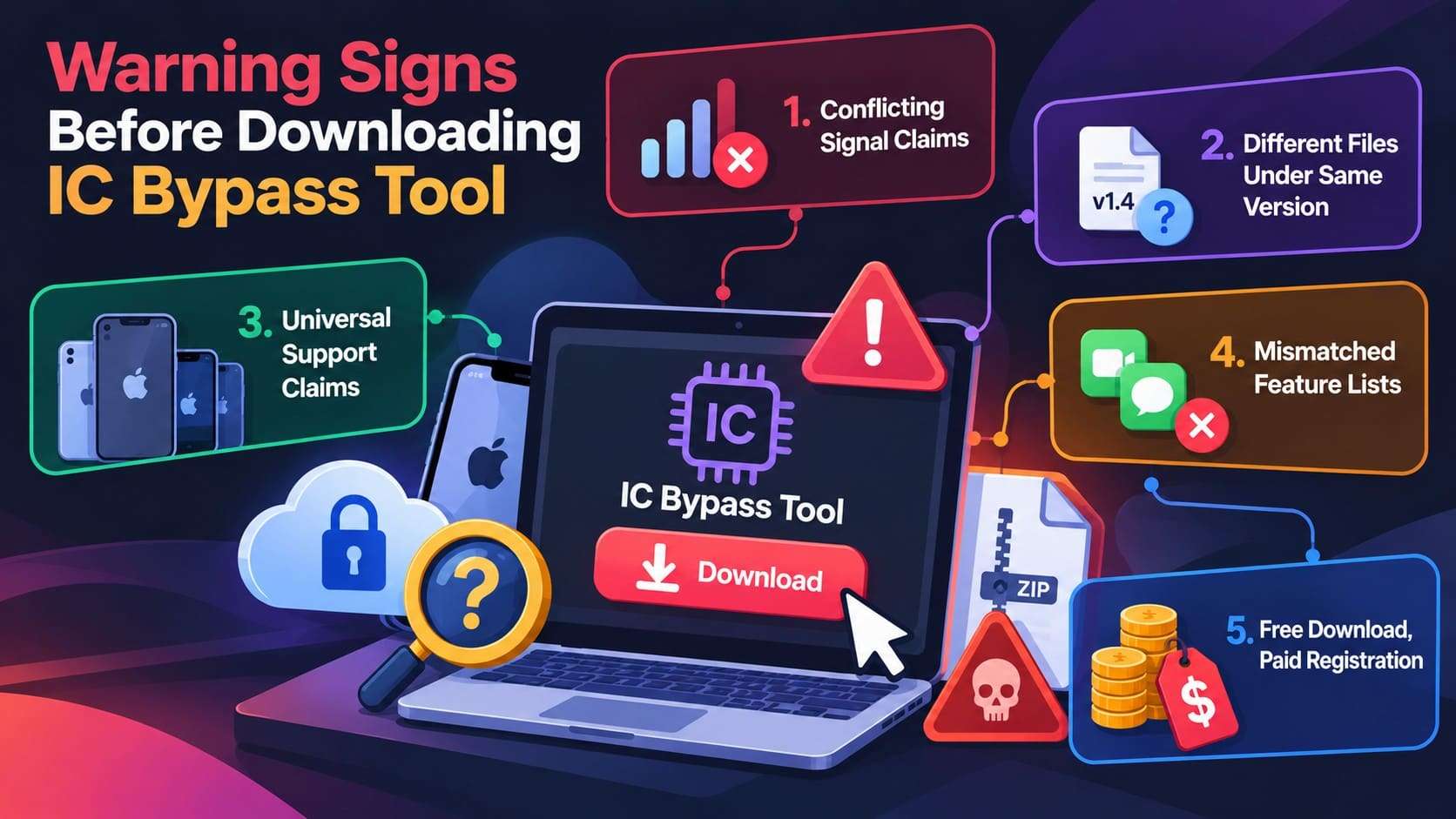 warnings for ic bypass tool