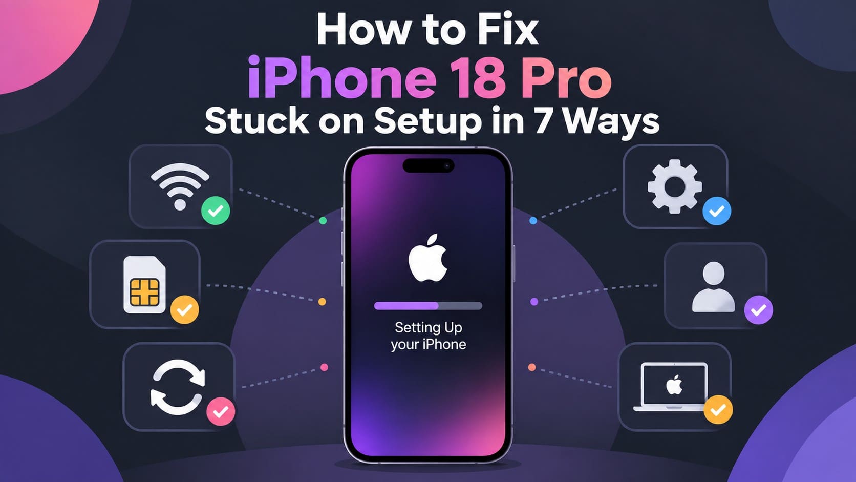 fix iphone 18 pro setup frozen
