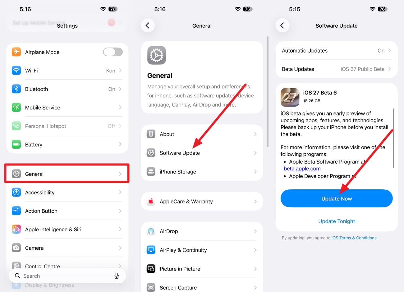 update the iphone 18 pro