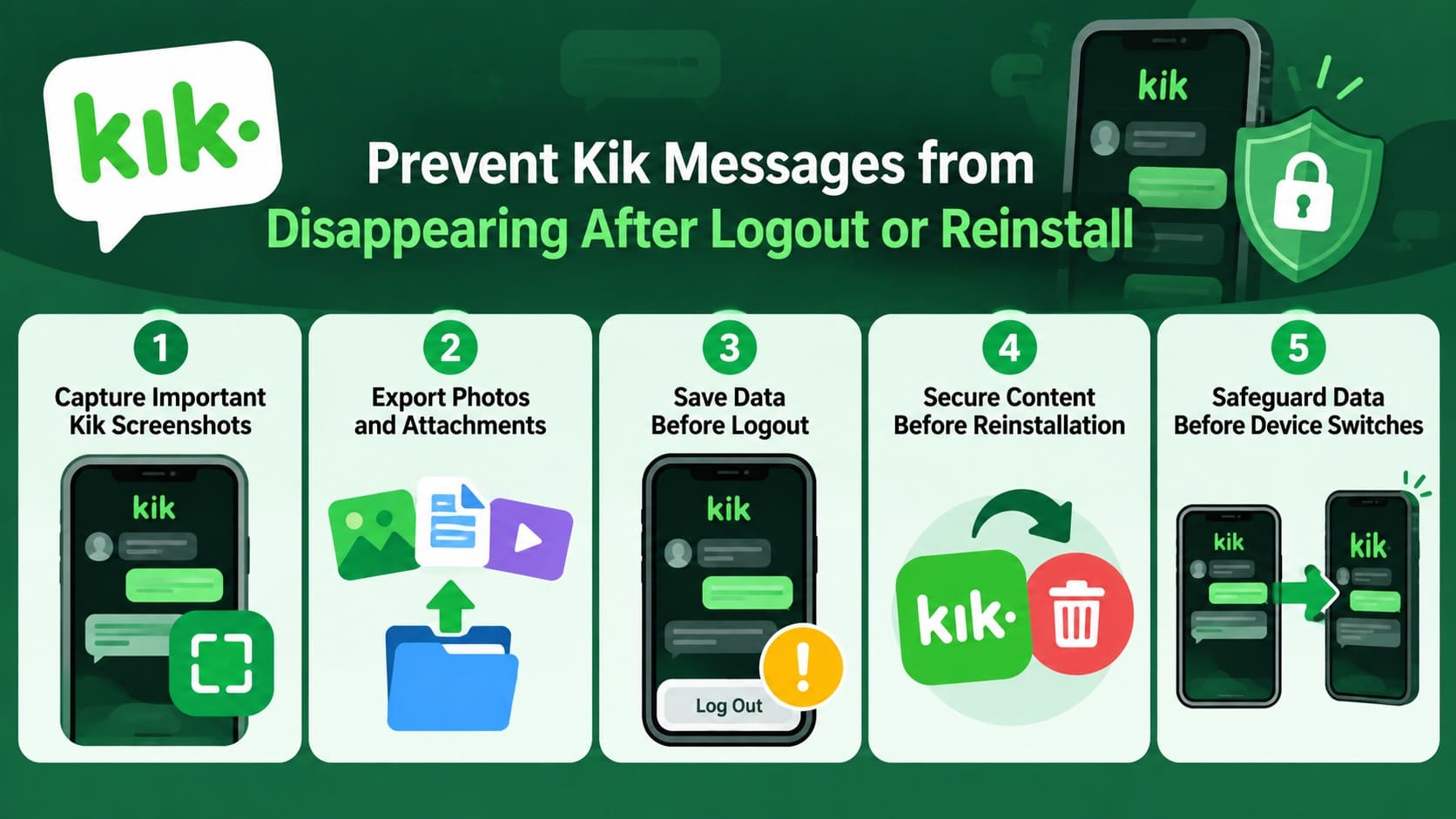 tips to save kik messages