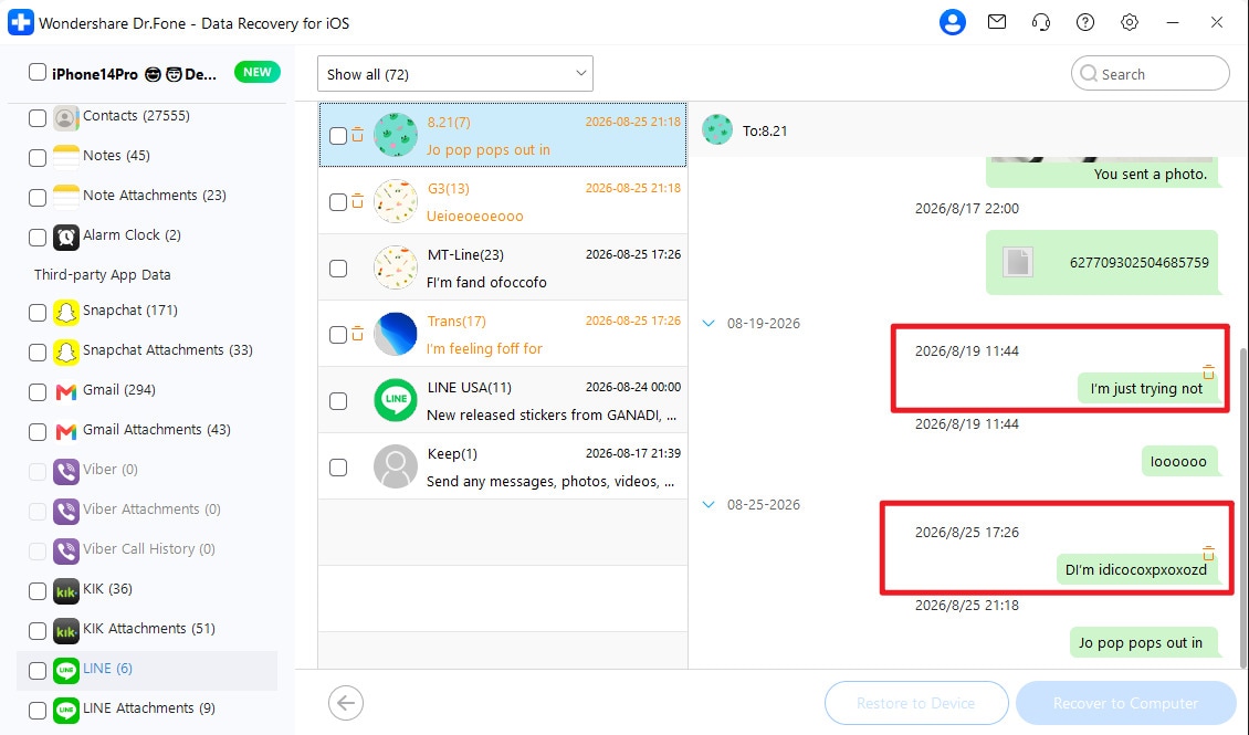 drfone line recovery software