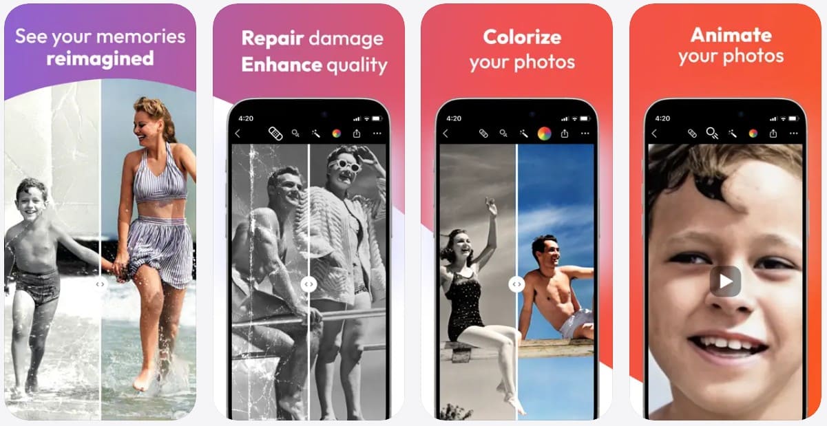 reimagine photo restorer app