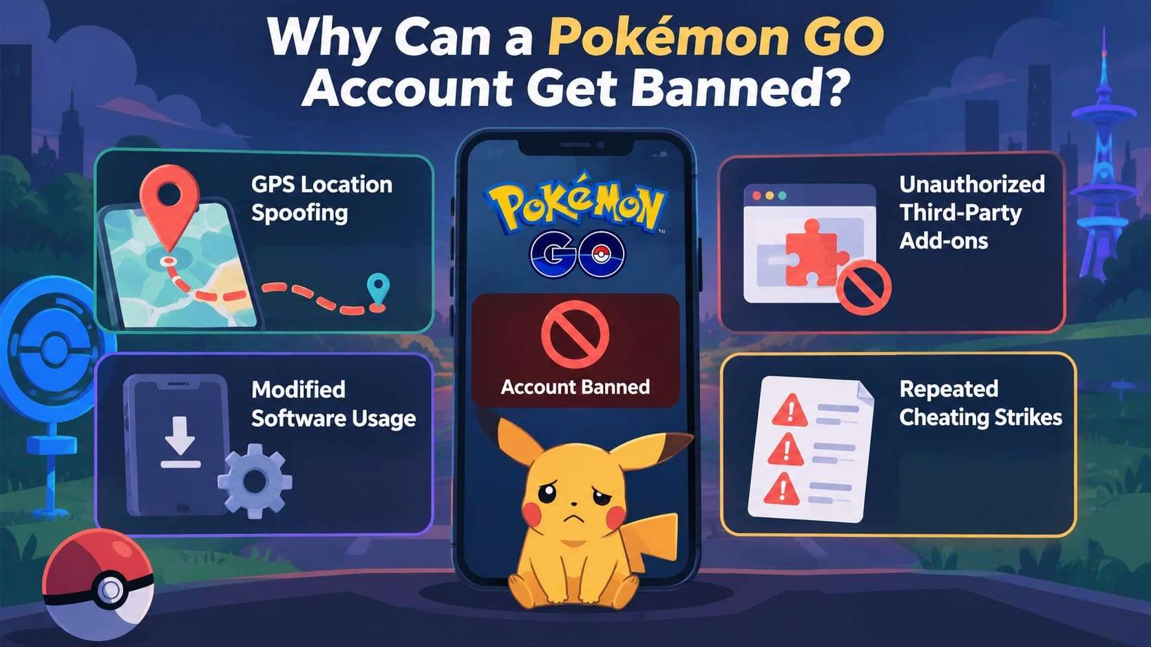 why pokemon go account gets banned