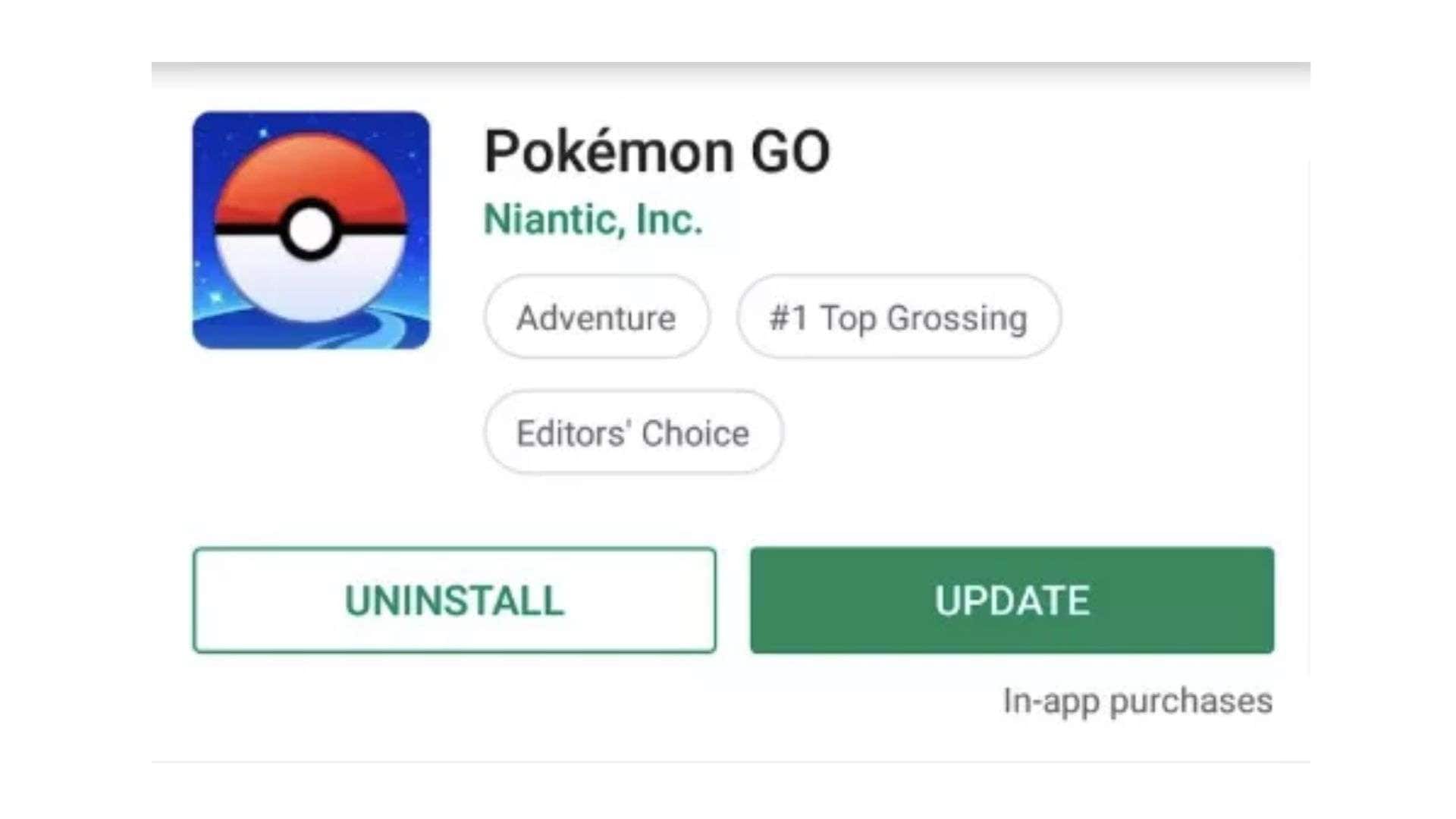 pokemon go update
