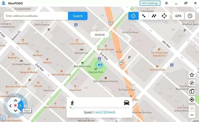 set the location