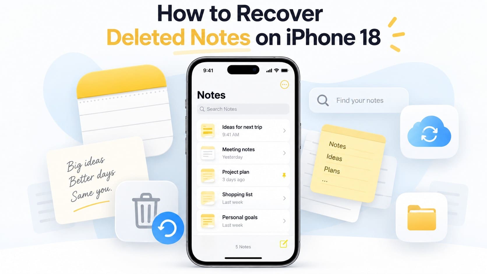 guide to recover notes iphone 18