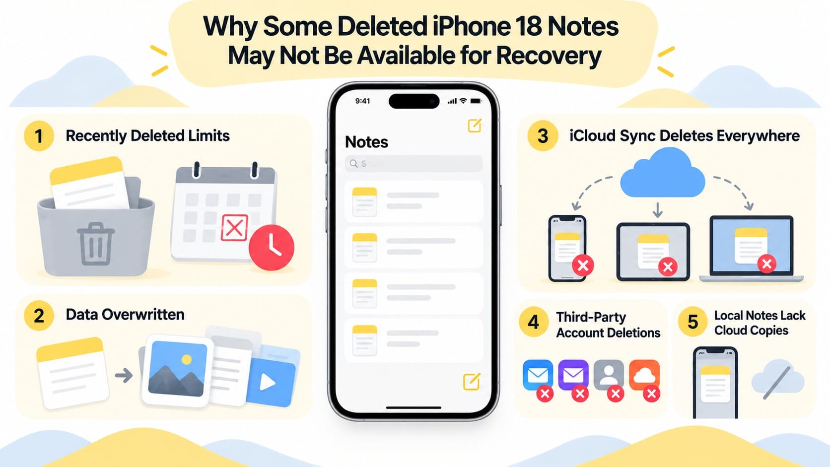 why some notes are not recoverable