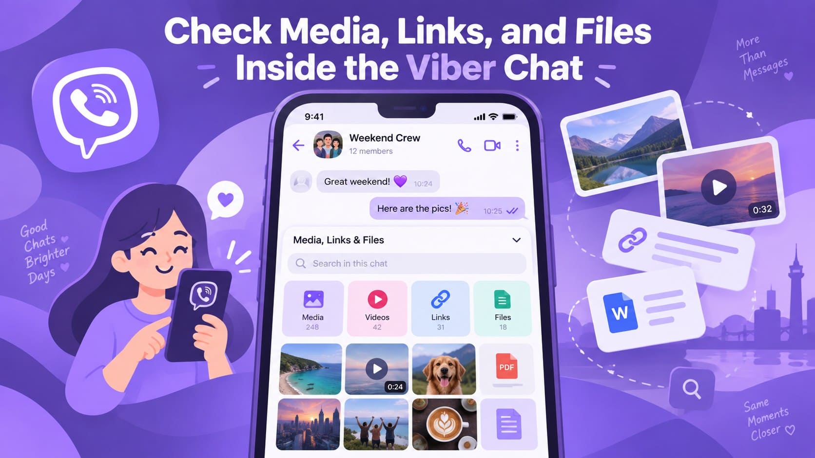 check media inside chats