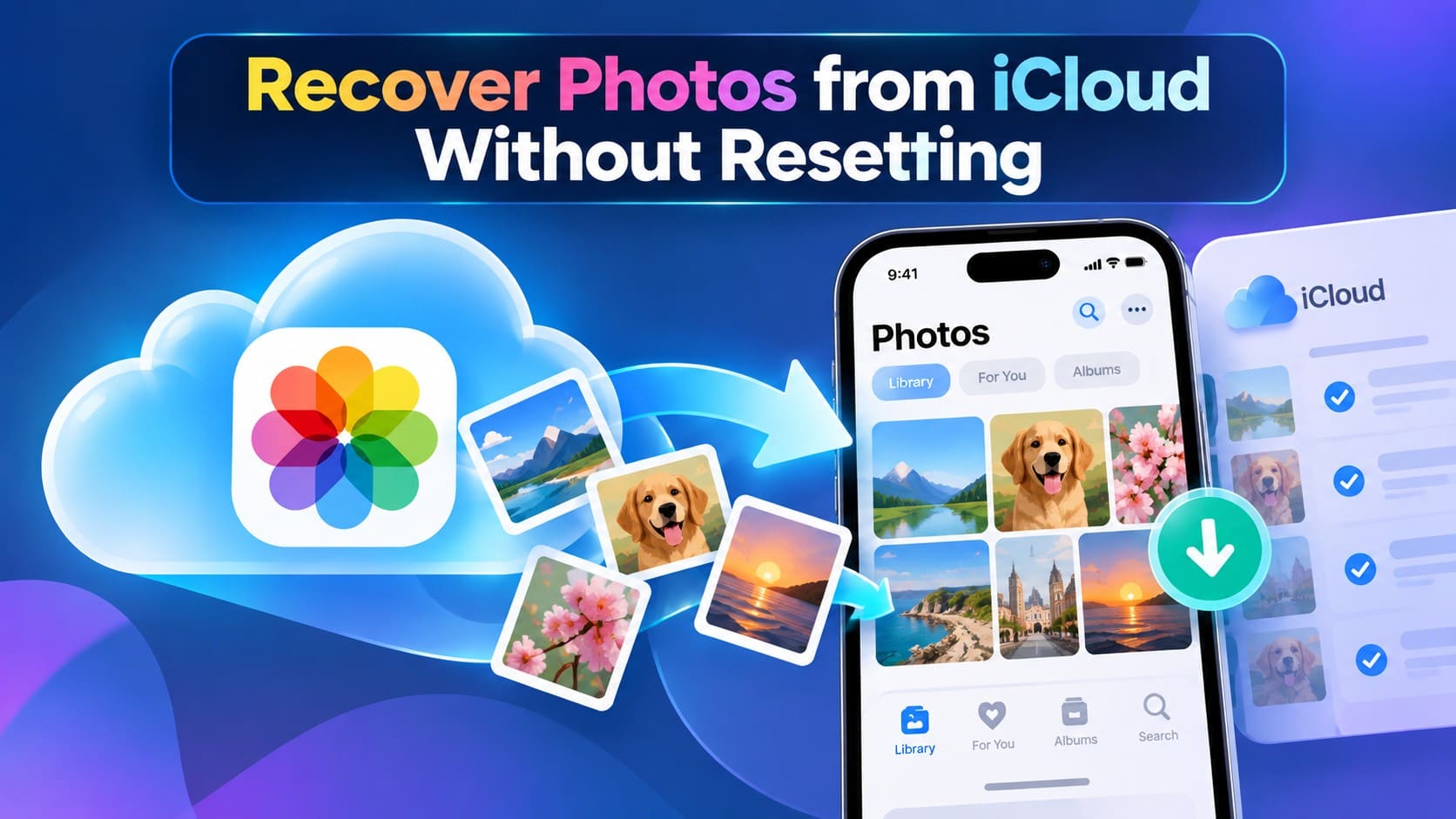 recover photos icloud guide