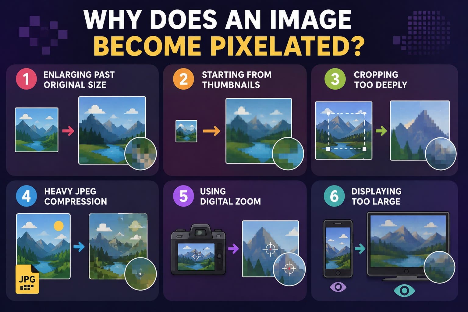 why image becomes pixelated