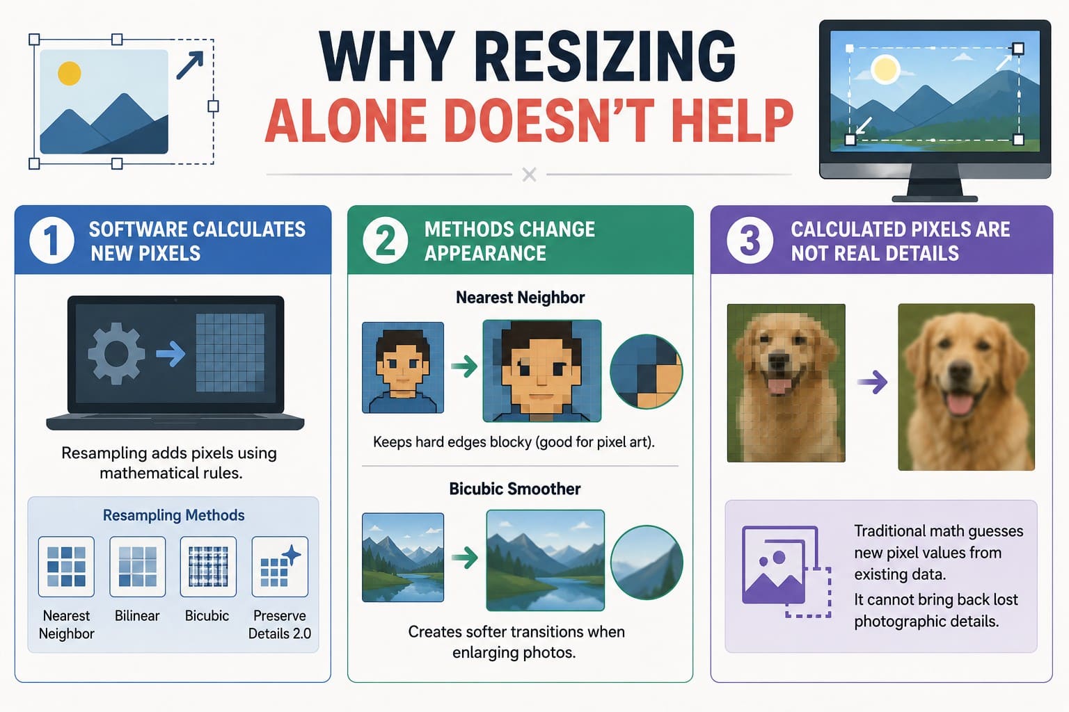why resizing is not helpful
