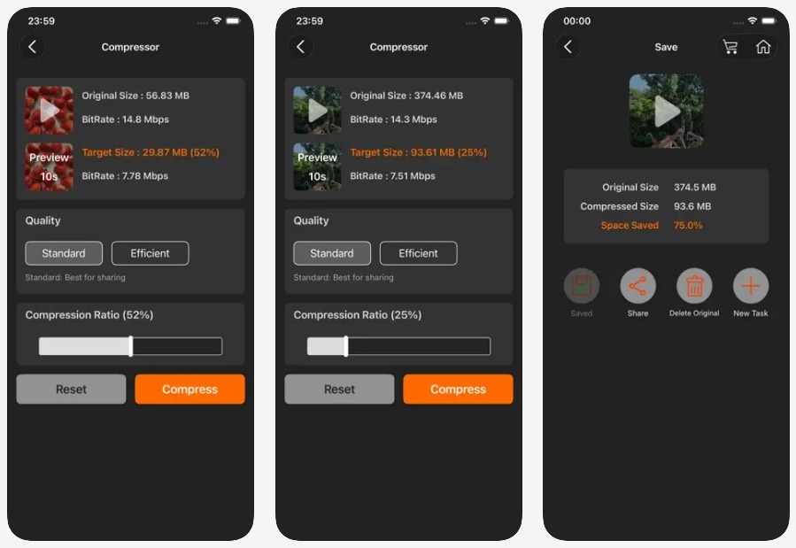 shrink videos compressor app