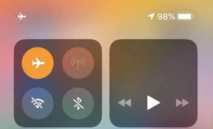 hit airplane mode
