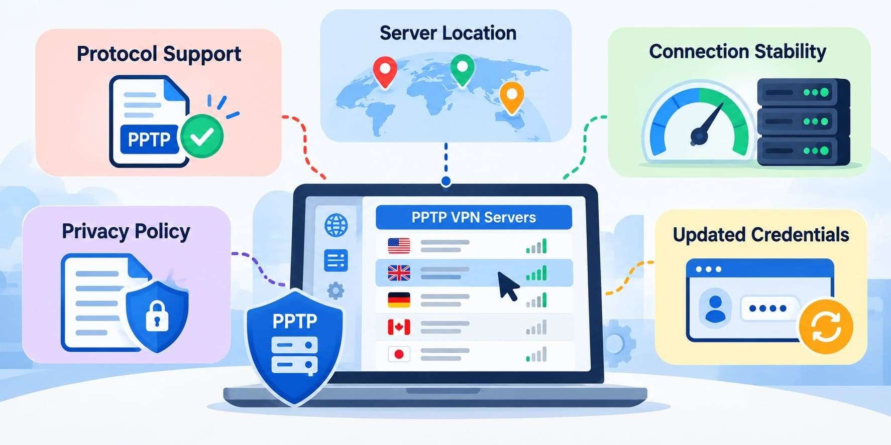how to choose pptp vpn server