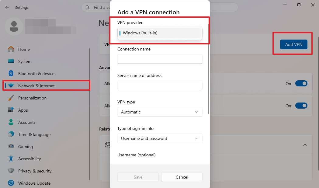 choose the vpn provider