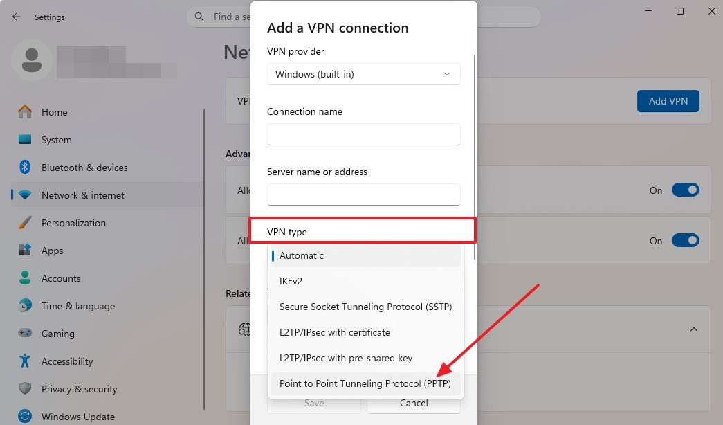 choose point to point protocol