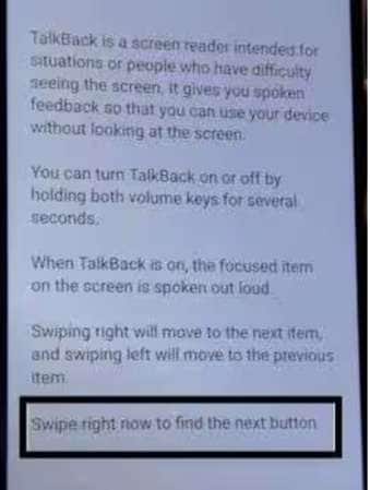 follow the instruction on the screen