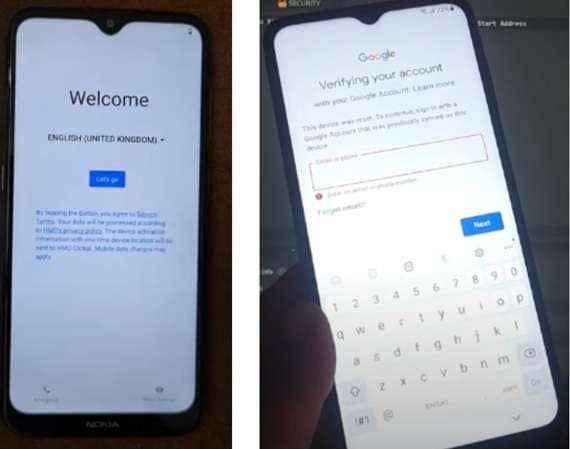 verify google account