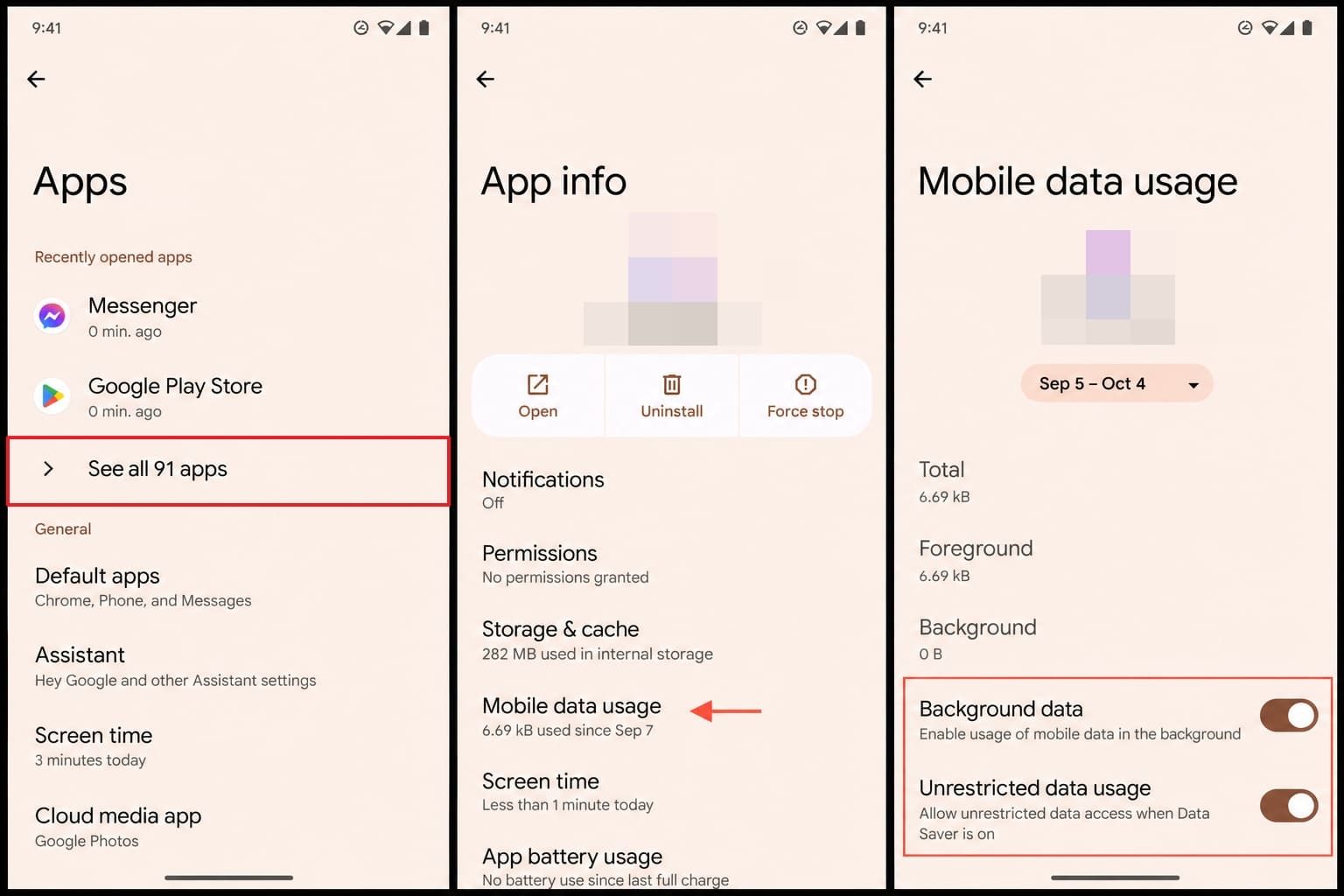 see the pof data usage