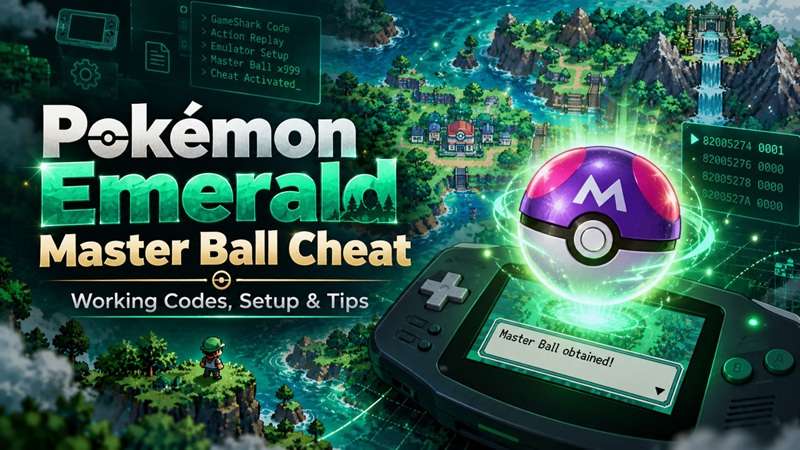 get unlimited master balls emerald