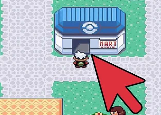 enter pokemart to buy pokémon emerald master balls