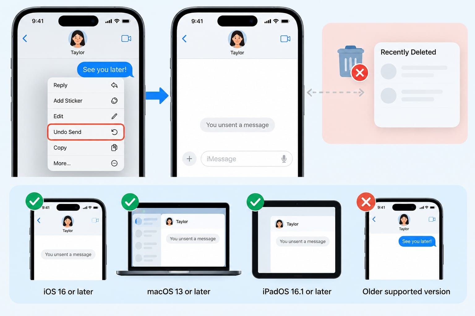 messages undo send details