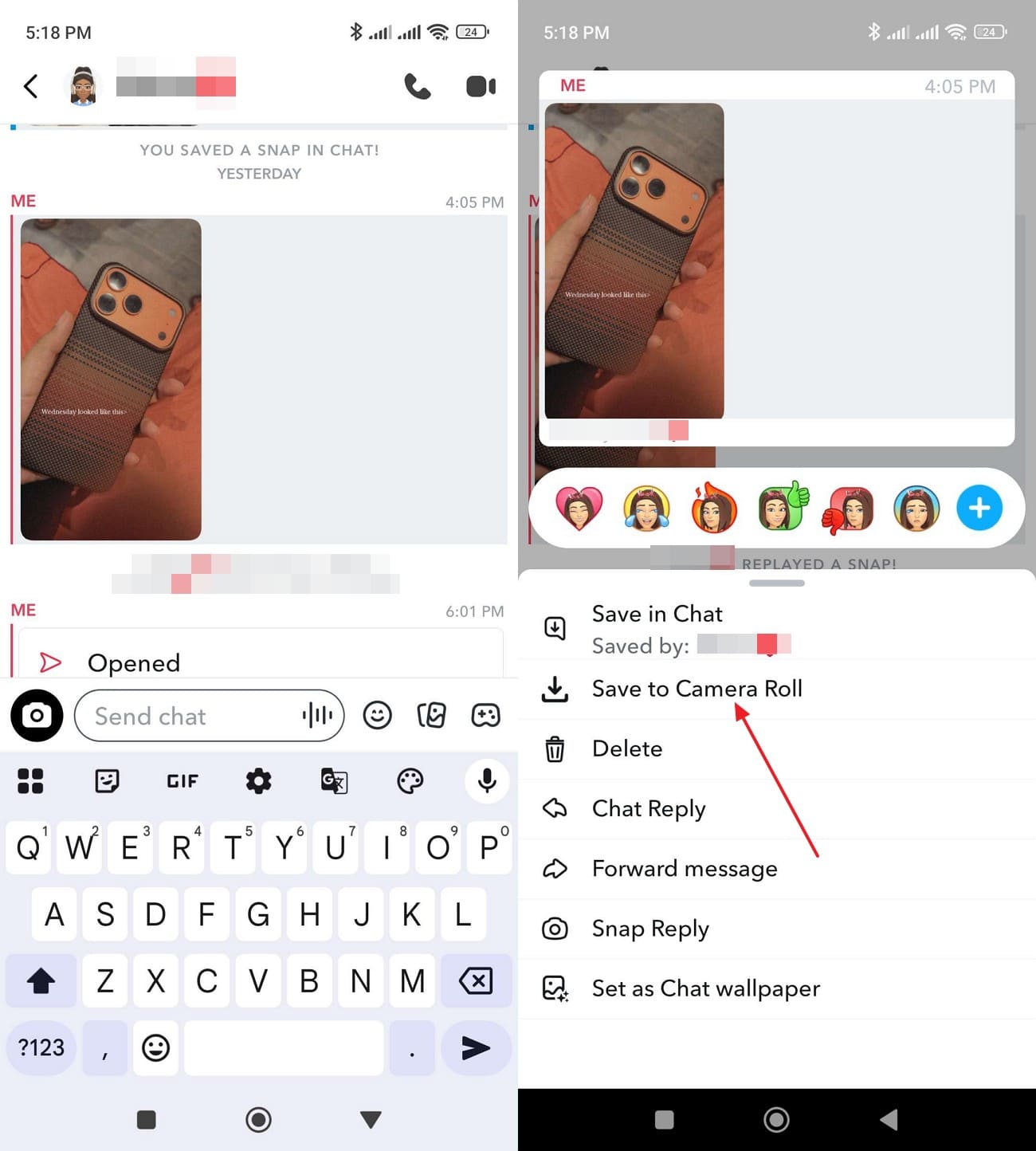 choose save to camera roll