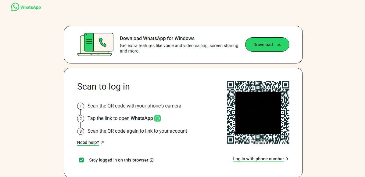 get the qr code