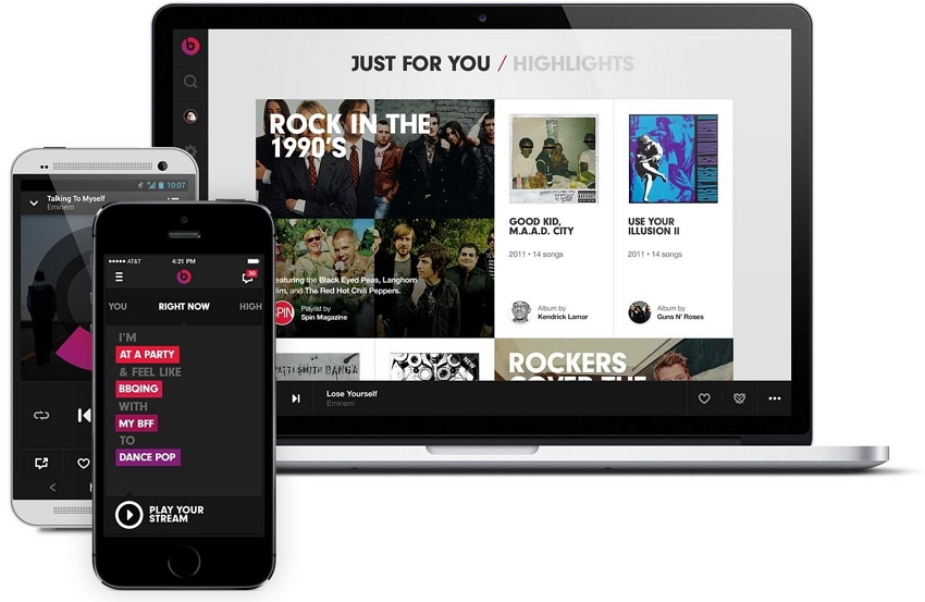 Transfira músicas do aplicativo do iPhone para o iTunes-Beats Music