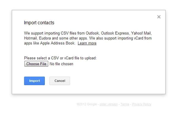 how to import csv contacts to android