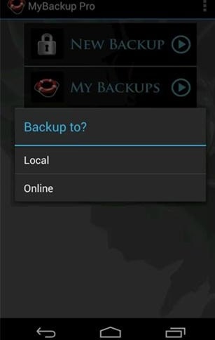 Come eseguire il backup di Android su Mac-MyBackup Pro