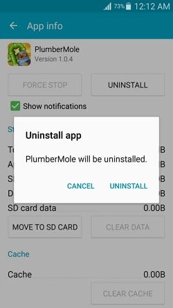 uninstall App from Samsung Phone