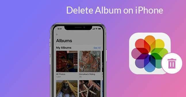 how to delete albums on iPhone