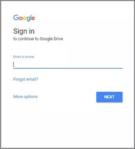 Google Drive besuchen
