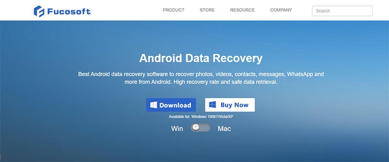 Fucosoft android لاستعادة البيانات