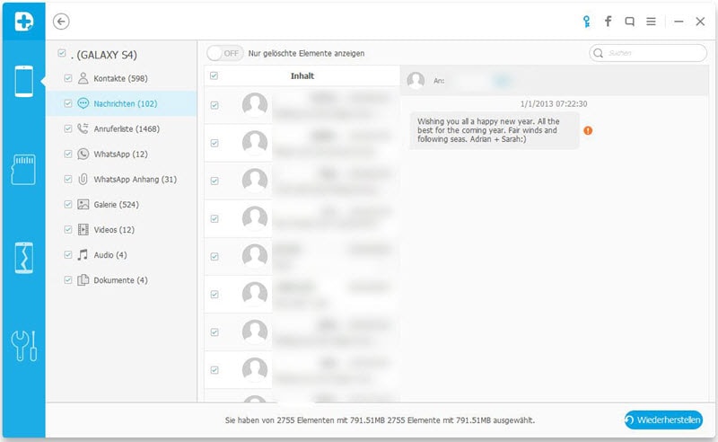 Wie Sie gelöschte Nachrichten aus Android wiederherstellen