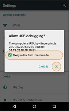 android data recovery - connect android device