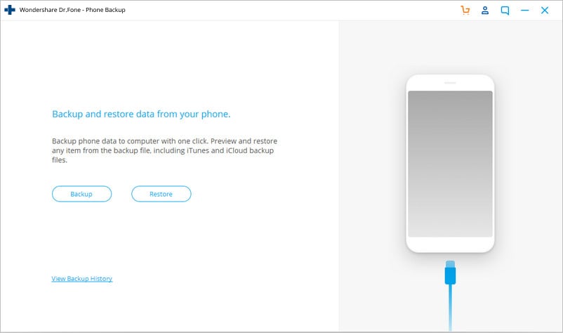 restore android after factory reset-Click on Backup and Select File Type