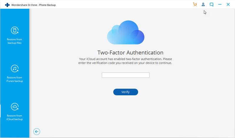 iCloud Konto verifizieren