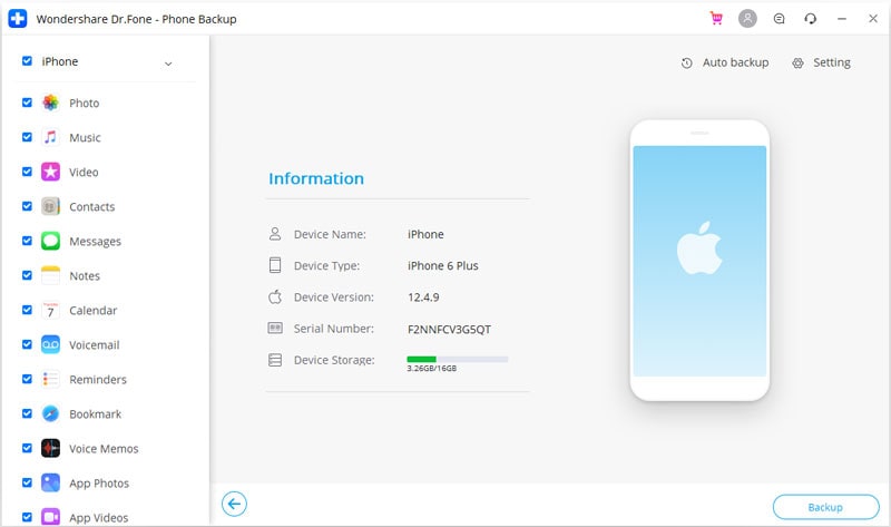iphone won t backup to icloud-select data types to backup