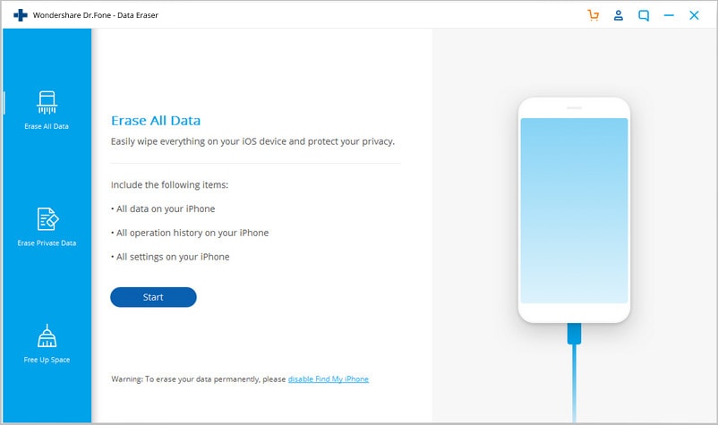 drfone data eraser page