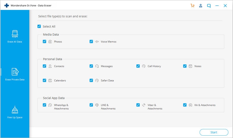 delete app cache on iphone from different types