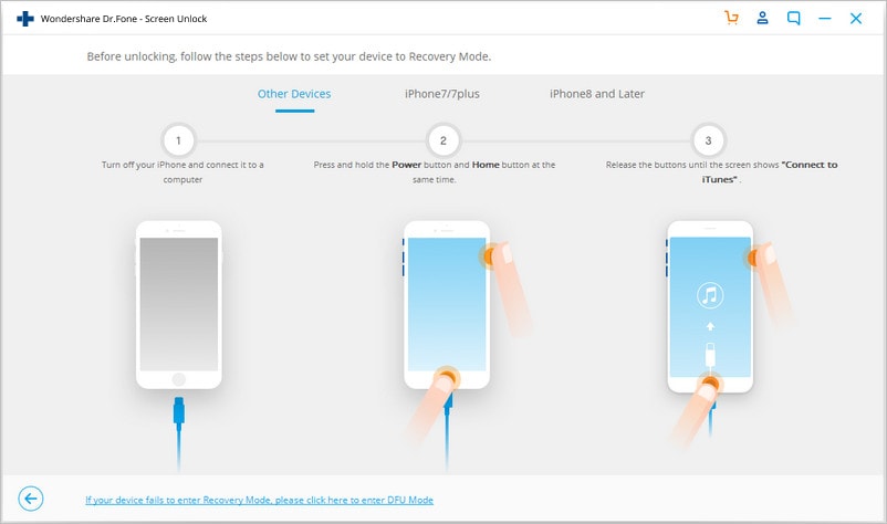 Cómo desbloquear el código de acceso del iPhone 5 sin iTunes: configurar el dispositivo en modo DFU