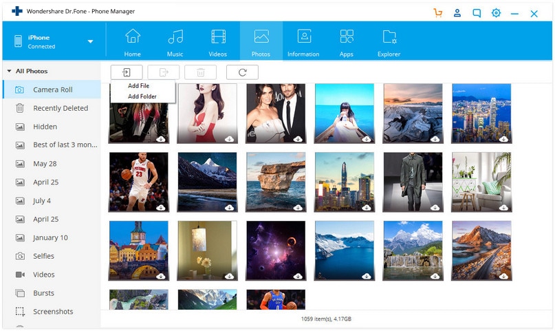 Easily Transfer Photos from PC to iPhone without iTunes