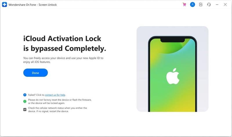 unlock activation lock successfully